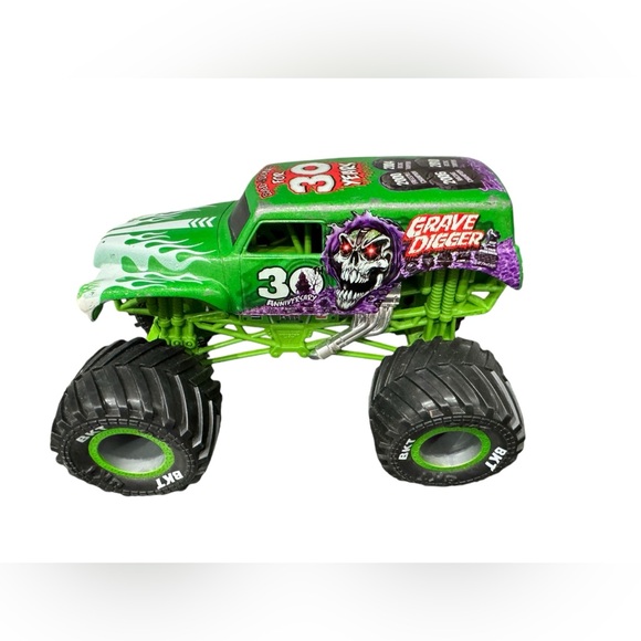 Hot Wheels Other - Monster Jam Grave Digger 30th Anniversary 2012 7” Long Monster Truck